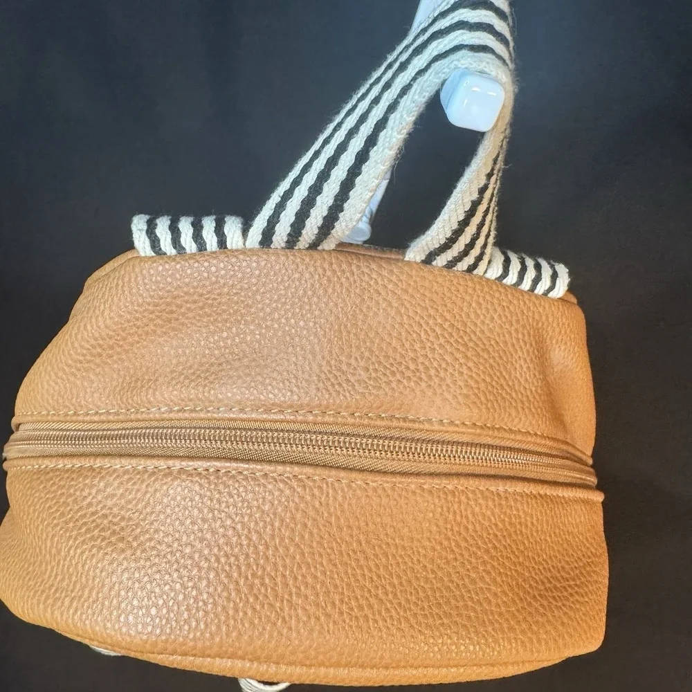 Jewell By THIRTY ONE Brown Pebbled Mini Backpack Adjustable Straps